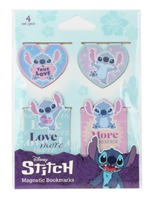Magnetická záložka Colorino Stitch Pastel 1, 4 ks - mix motivů