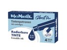 Bombičková náplň do gumovatelného pera Colorino, 4 ks - modrá