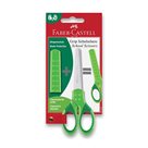 Školní nůžky Faber-Castell Grip na blistru - zelená
