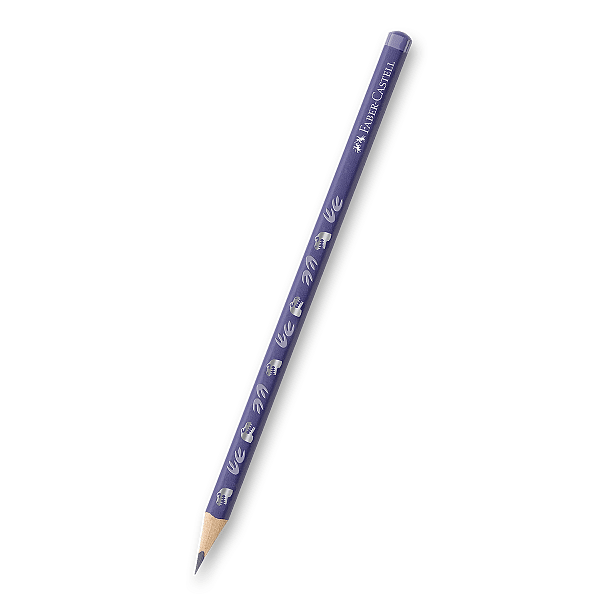 Grafitová tužka Faber-Castell trojhranná HB - Dinosaurus - modrá