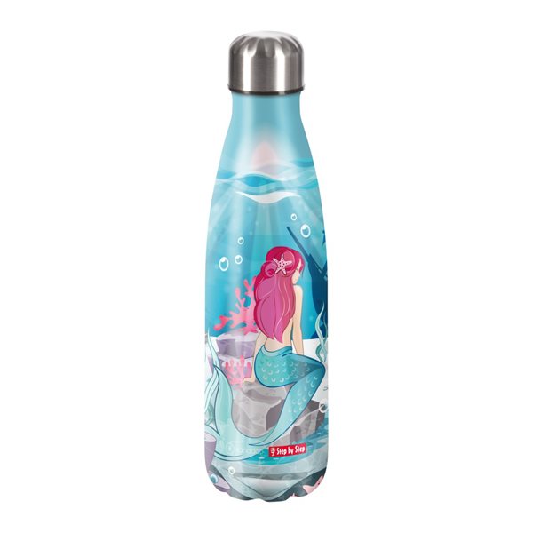 Levně Izolovaná láhev na pití z nerezové oceli 0,5 l - Mermaid Bella