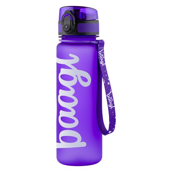 Levně BAAGL Tritanová láhev na pití 500 ml - Logo fialová