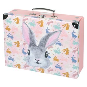 BAAGL Skl&#225;dac&#237; školn&#237; kufř&#237;k s kov&#225;n&#237;m - Bunny