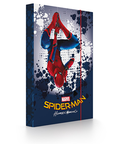 Desky na sešity s boxem A4 - Spiderman 2017