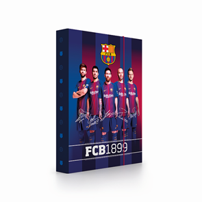 Desky na sešity s boxem A4 JUMBO - FC Barcelona