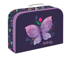 Dětský kufřík lamino 34 cm - Motýl/Butterfly