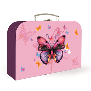 Dětský kufřík lamino 34 cm - Motýl / Butterflies