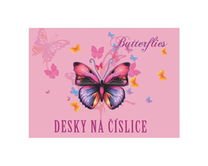 Desky na číslice - Motýl / Butterflies