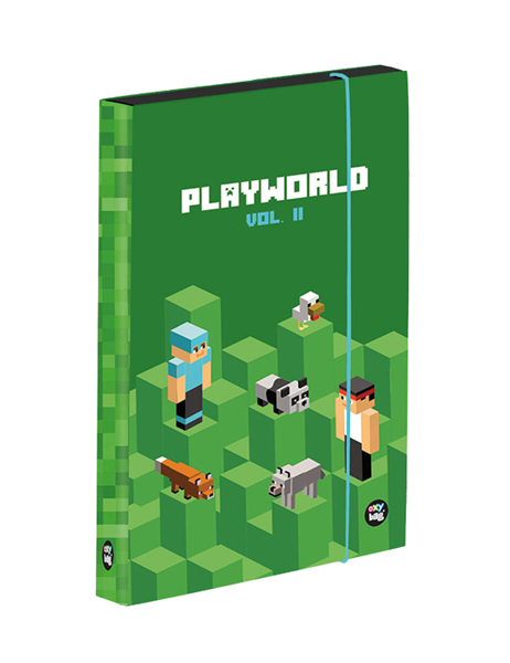 Levně Desky na sešity s boxem A5 Jumbo - Playworld 2023