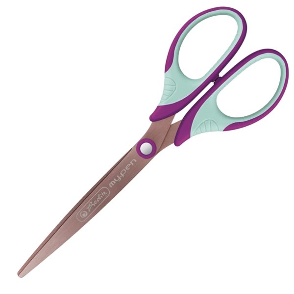 Školní nůžky Herlitz my.pen 19 cm špičaté - fialové