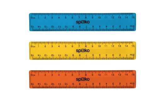 Pravítko Spoko 15 cm - mix barev