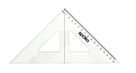 Trojúhelník s ryskou Spoko 16 cm - transparentní