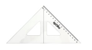 Troj&#250;heln&#237;k s ryskou Spoko 16 cm - transparentn&#237;