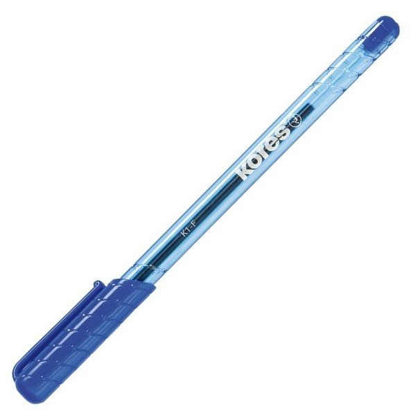 Levně Kores Kuličkové pero K1 Pen Super Slide 1 mm - modré