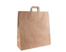 Papírová taška s plochým uchem 45 × 17 × 48 cm, 100 g - hnědá