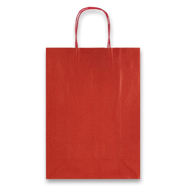 Levně Dárková taška Allegra 16 × 21 × 8 cm, kraft - rubínová