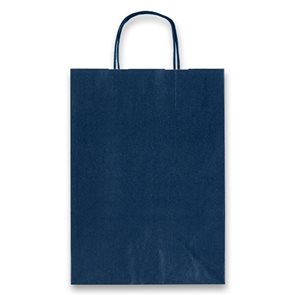 Dárková taška Allegra 16 × 21 × 8 cm, kraft - modrá