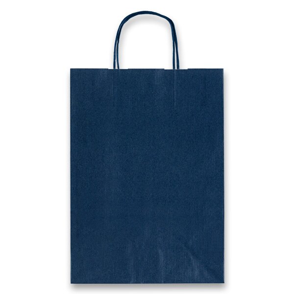 Levně Dárková taška Allegra 16 × 21 × 8 cm, kraft - modrá
