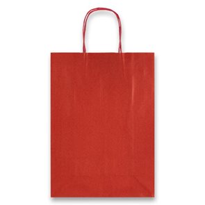 Dárková taška Allegra 22 × 27 × 10 cm, kraft - rubínová