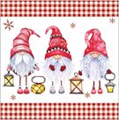 Stil Ubrousky 33 × 33 Vánoce - Vánoční skřítci s lucernami