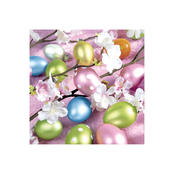 Velikonoční ubrousky 33 × 33 cm, 20 ks - Velikonoční vajíčka, Sleva 9%