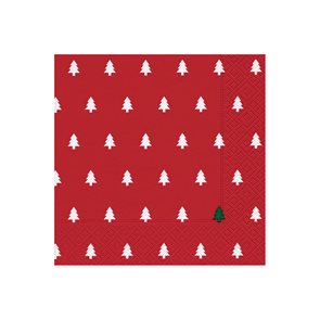 Vánoční ubrousky 33 × 33 cm, 20 ks - Stromečky