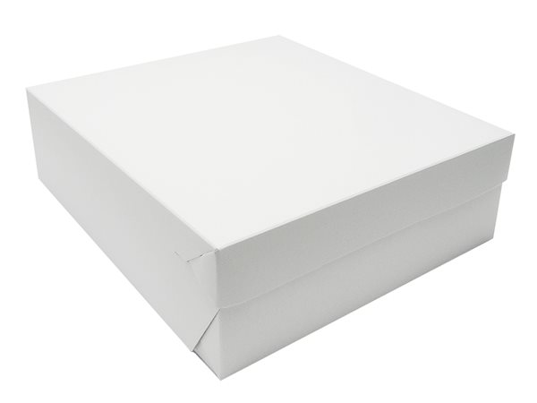 Levně Dortová krabice bílo-šedá 18 × 18 × 10 cm