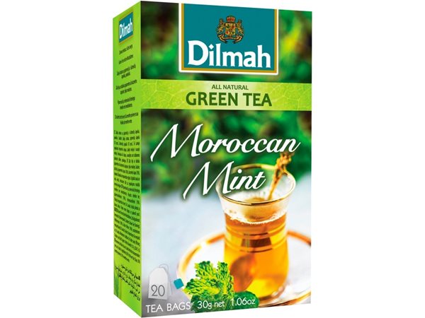 Levně Dilmah zelený čaj 20 × 1,5 g - Moroccan Mint