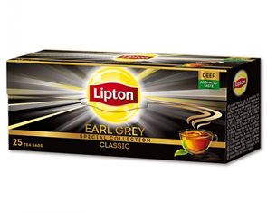Lipton černý čaj 25 × 2 g - Earl grey