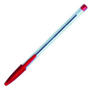 Victoria Jednorázové kuličkové pero - červené