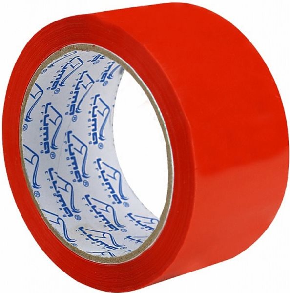 Levně Lepicí páska barevná LUMA 48 mm × 66 m - červená