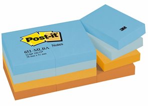 Post-it Samolepící  bločky 653 51 x 38 mm - Harmonické barvy