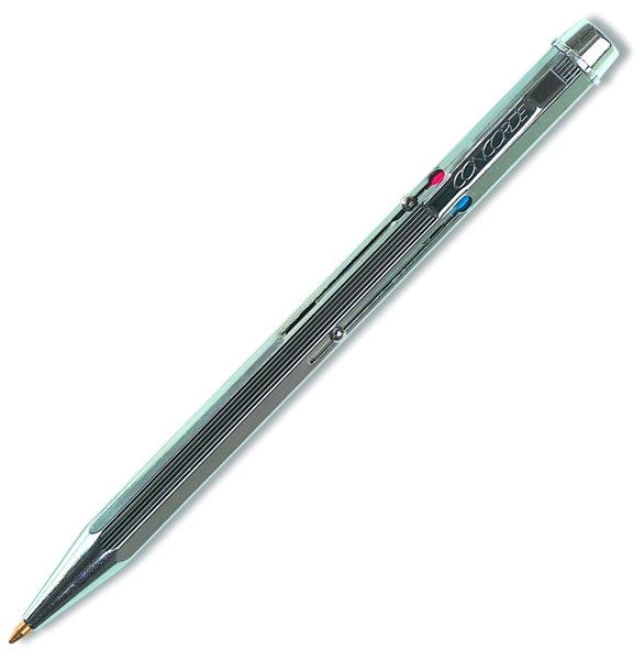 Levně CONCORDE Classic kuličkové pero 4 barevné - stříbrné