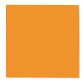 NAGA skleněná magnetická tabule 100 x 100 cm, oranžová
