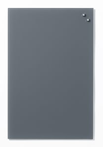 NAGA skleněná magnetická tabule 40 x 60 cm, šedá