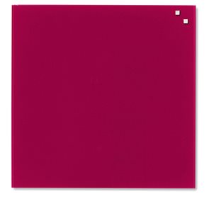 NAGA skleněná magnetická tabule 45 x 45 cm, červená