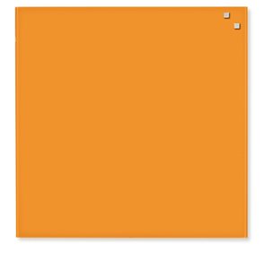 NAGA skleněná magnetická tabule 45 x 45 cm, oranžová