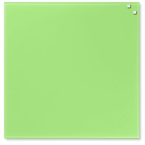 NAGA skleněná magnetická tabule 45 x 45 cm, sv. zelená