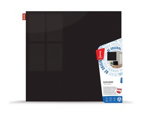 Memoboards Skleněná magnetická tabule 45 × 45 cm, černá