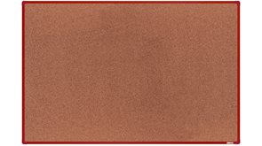 boardOK Korková tabule s hliníkovým rámem 180 × 120 cm, červený rám
