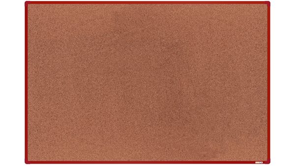 Levně boardOK Korková tabule s hliníkovým rámem 180 × 120 cm, červený rám