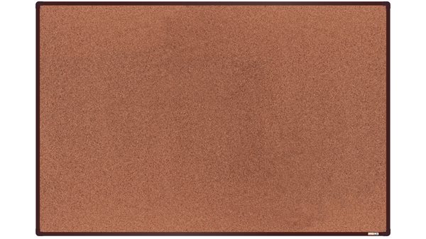 Levně boardOK Korková tabule s hliníkovým rámem 180 × 120 cm, hnědý rám