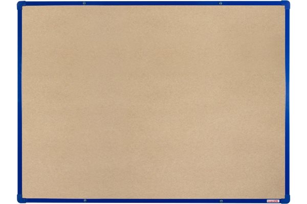 BoardOK Tabule s textilním povrchem 120 × 90 cm, modrý rám
