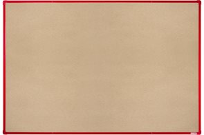BoardOK Tabule s textilním povrchem 180 × 120 cm, červený rám