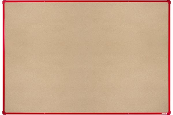 Levně BoardOK Tabule s textilním povrchem 180 × 120 cm, červený rám