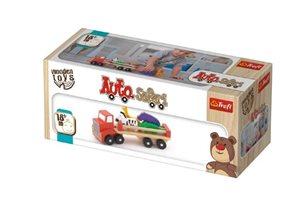 Auto nákladní safari dřevěné 26,5cm, Wooden Toys