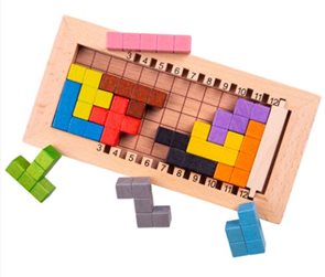 Dřevěný tetris