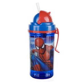 Láhev s brčkem Spiderman 350ml