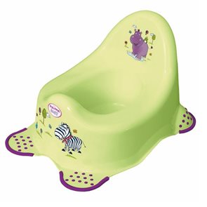 Dětský nočník OKT Hippo s protiskluzem zelený