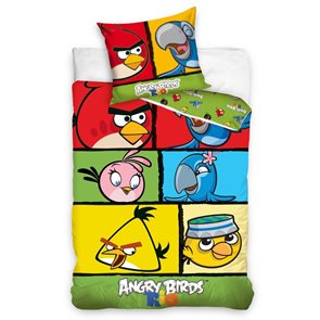 TipTrade Bavlněné povlečení Angry Birds 7007 140x200 70x80cm